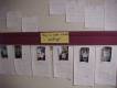 printed student work is posted and shared