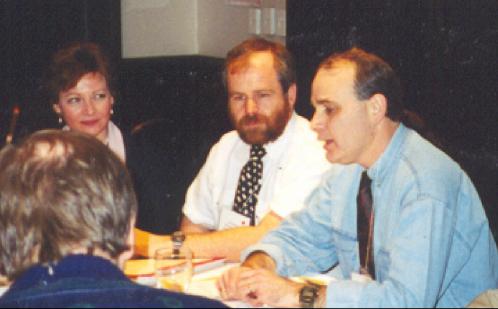 Fran MacLean, vice-principal, Ed Wilson and Jeff Churchward